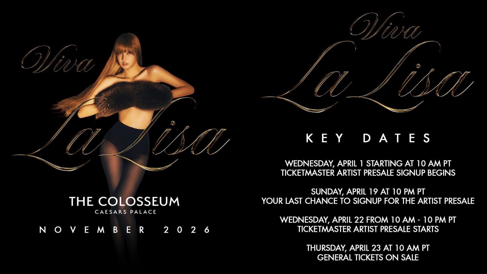 How to get tickets to BLACKPINK's Lisa’s Las Vegas Residency, ‘Viva La Lisa’? Presale, dates, & all you need to know