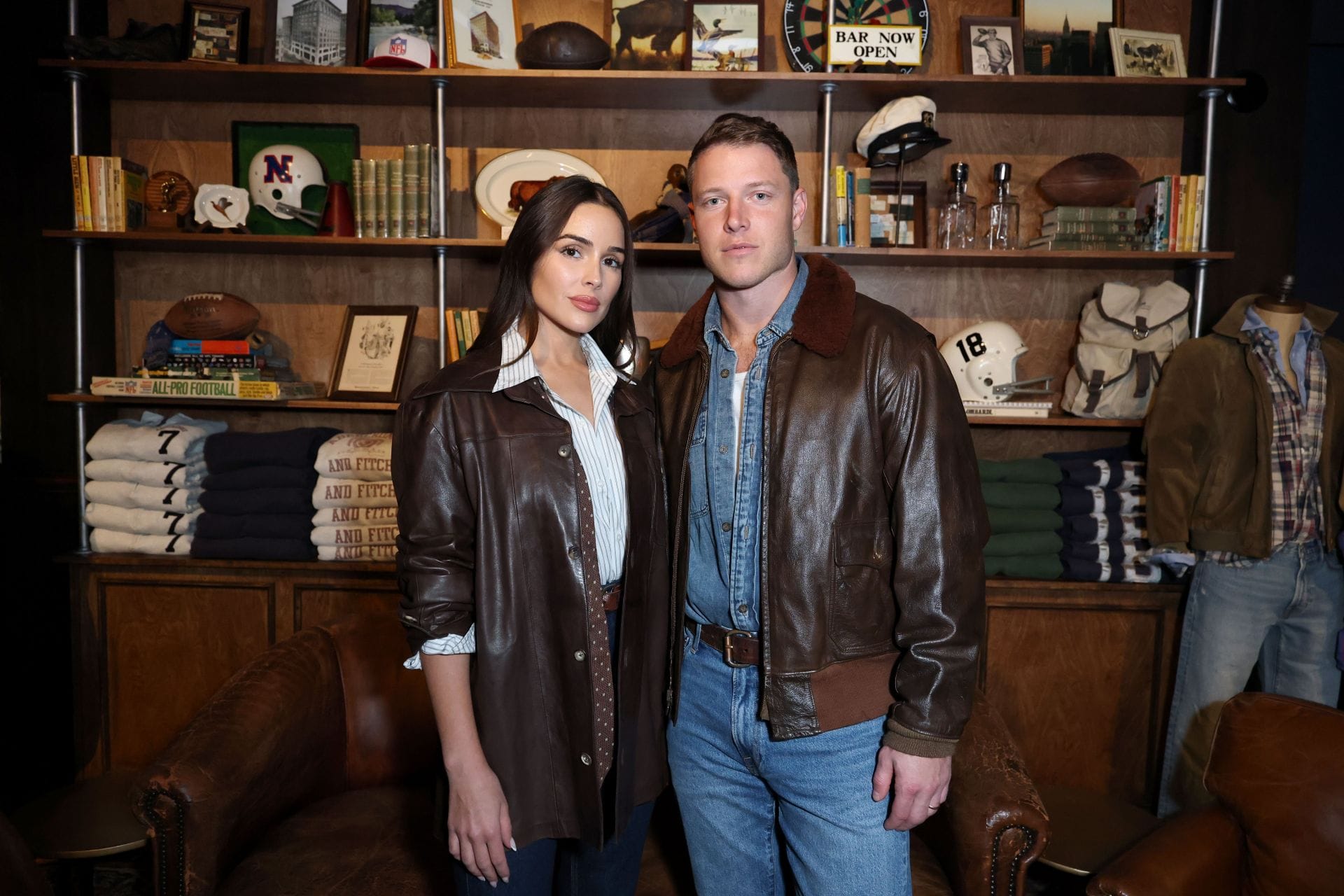 Christian McCaffrey's wife Olivia takes daughter Colette in matching beachwear for sunny outing