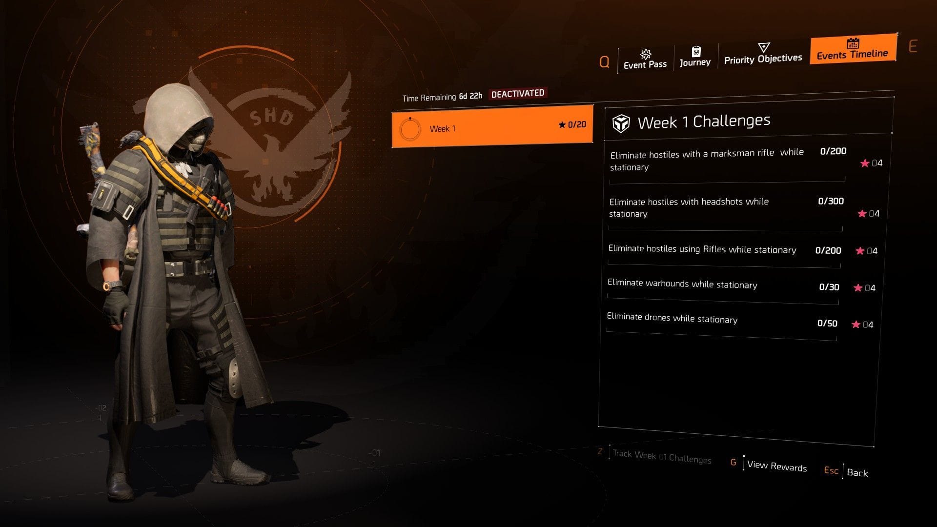 Weekly challenges for the Ambush event in The Division 2 (Image via Ubisoft)