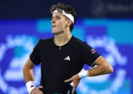 Mensik during the Dubai Duty Free Tennis Championships - Source: Getty