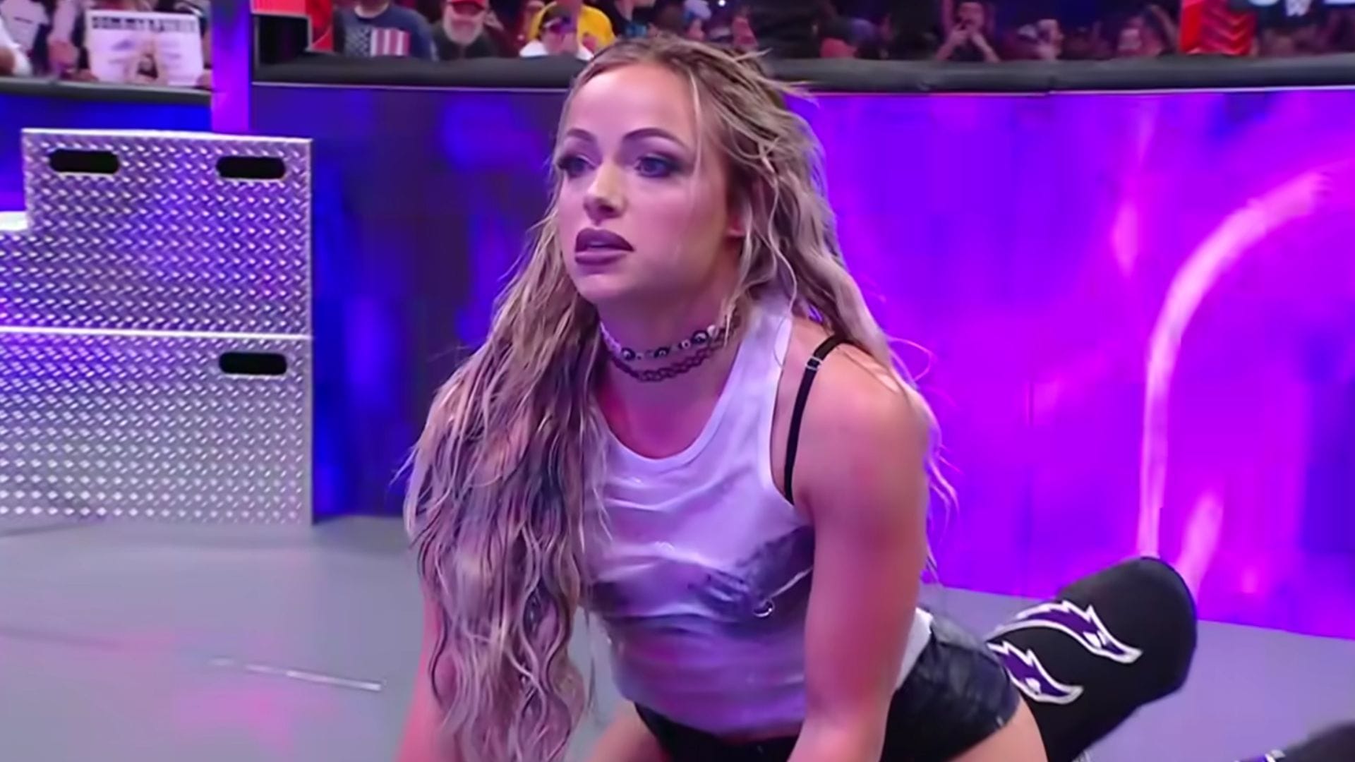 Current WWE champion challenges Liv Morgan to a real-life fight