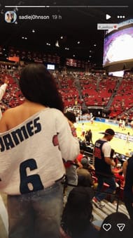 Sadie Johnson's Instagram story