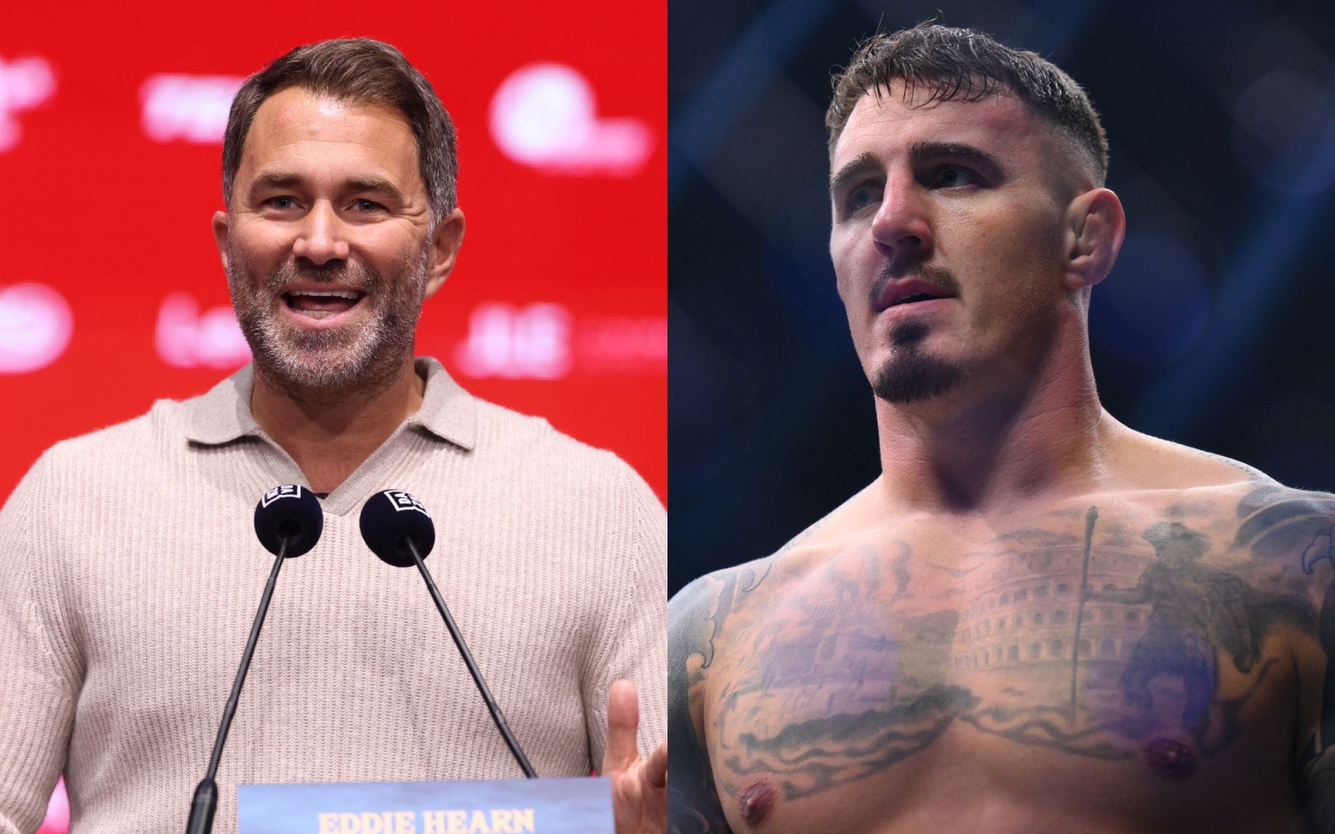 "A disgrace" - Eddie Hearn gets brutally honest about Tom Aspinall's current UFC contract 