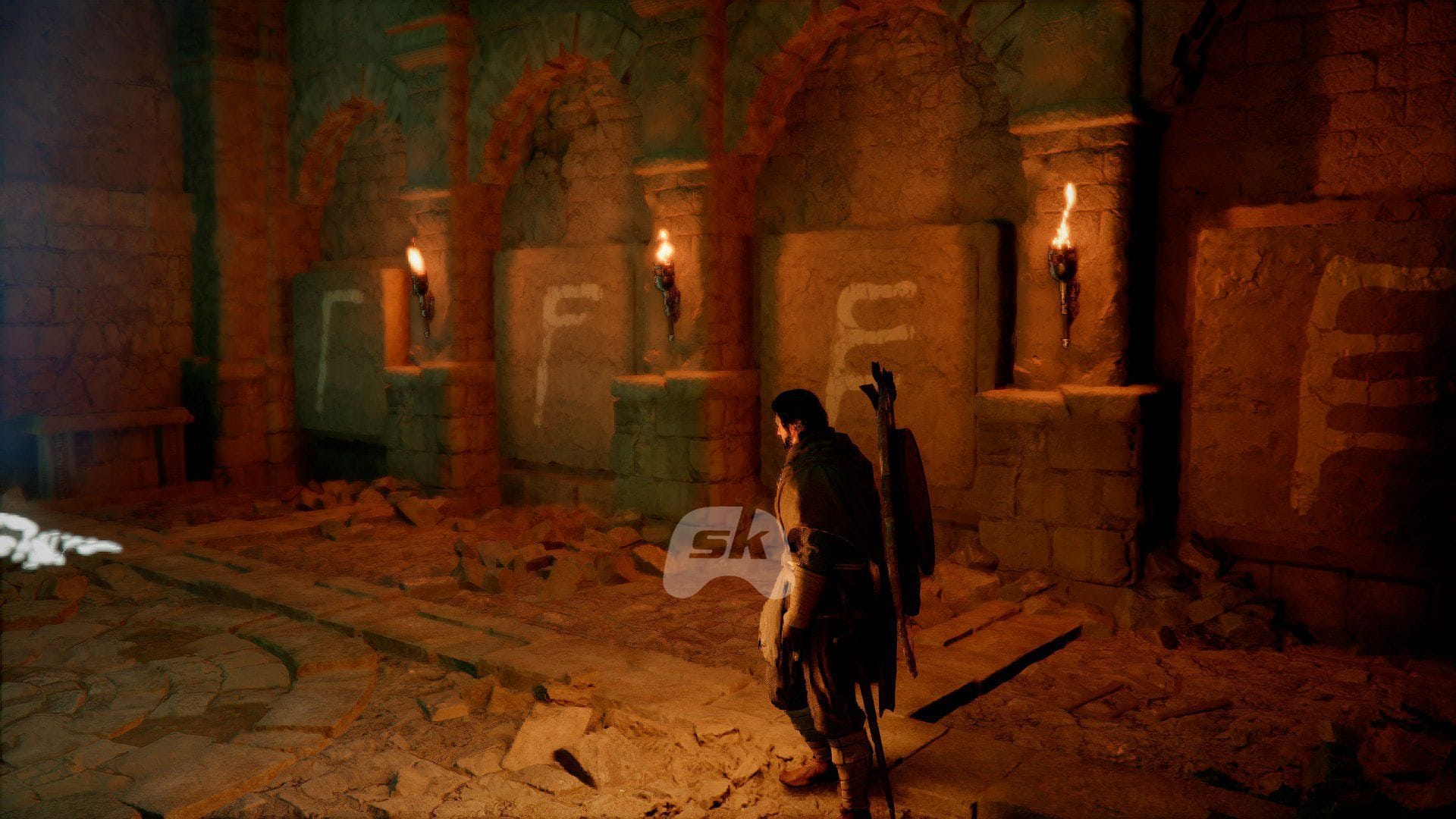 How to get past the fire and solve the Azure Moon Labyrinth Ruins puzzle in Crimson Desert