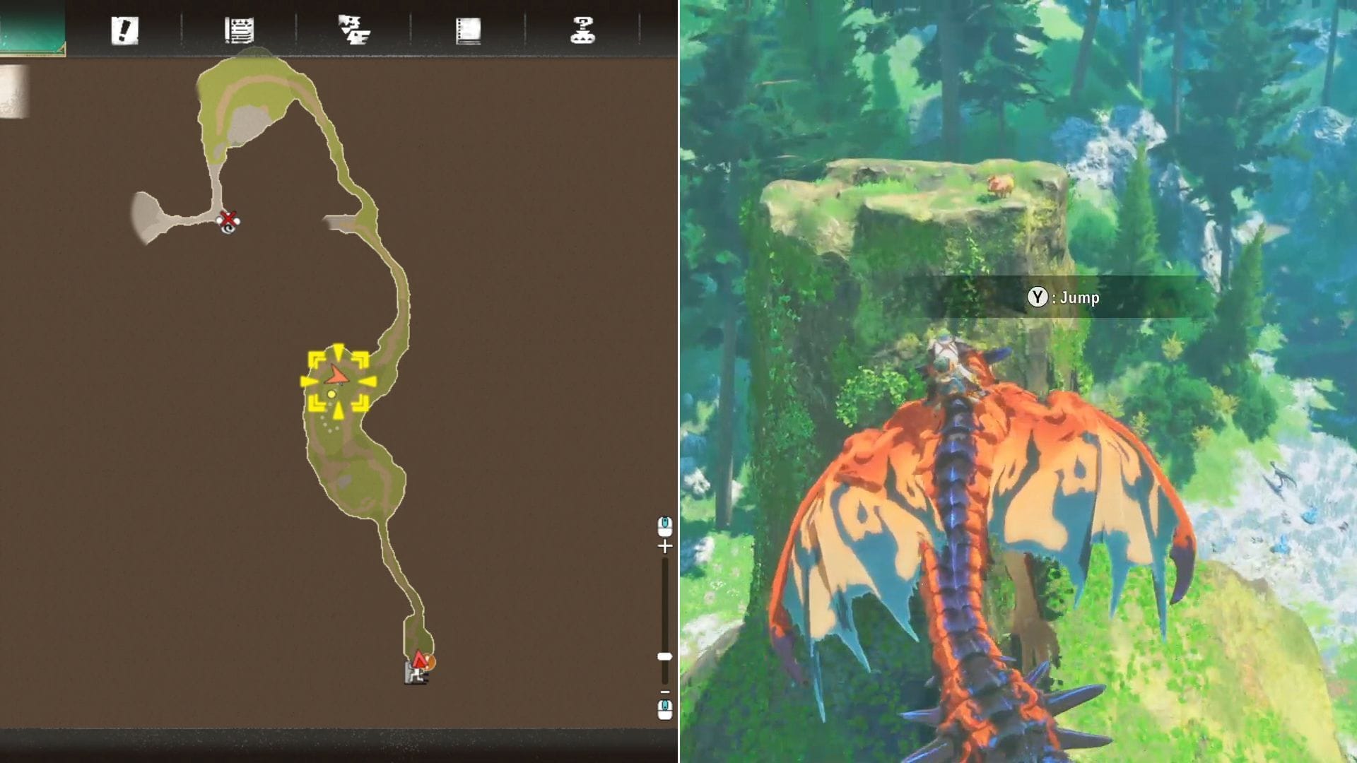 Location of the first Poogie in Ashen Pass (Image via Sportskeeda Gaming || Capcom)