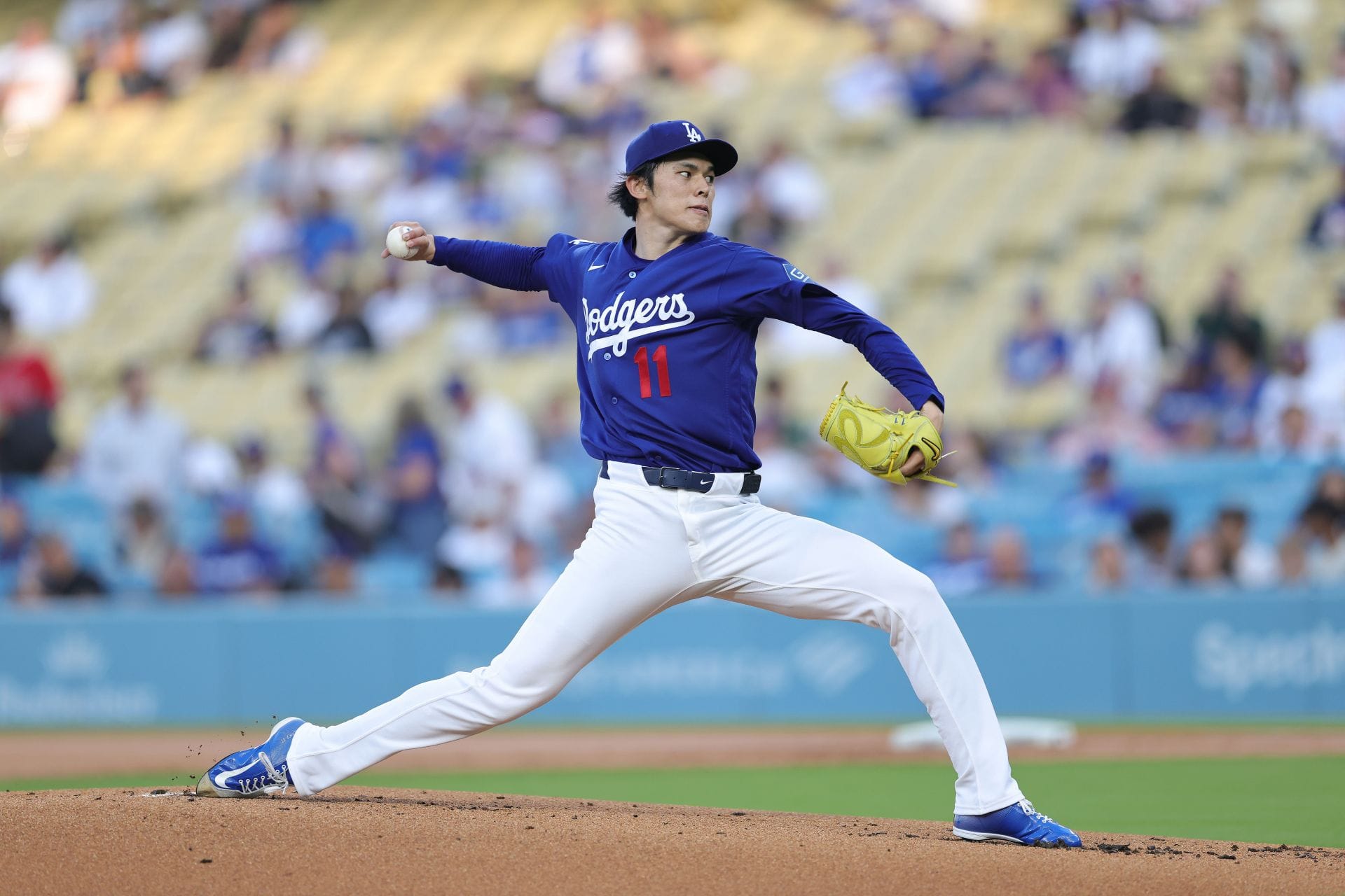Roki Sasaki in action for the Los Angeles Dodgers - Source: Getty