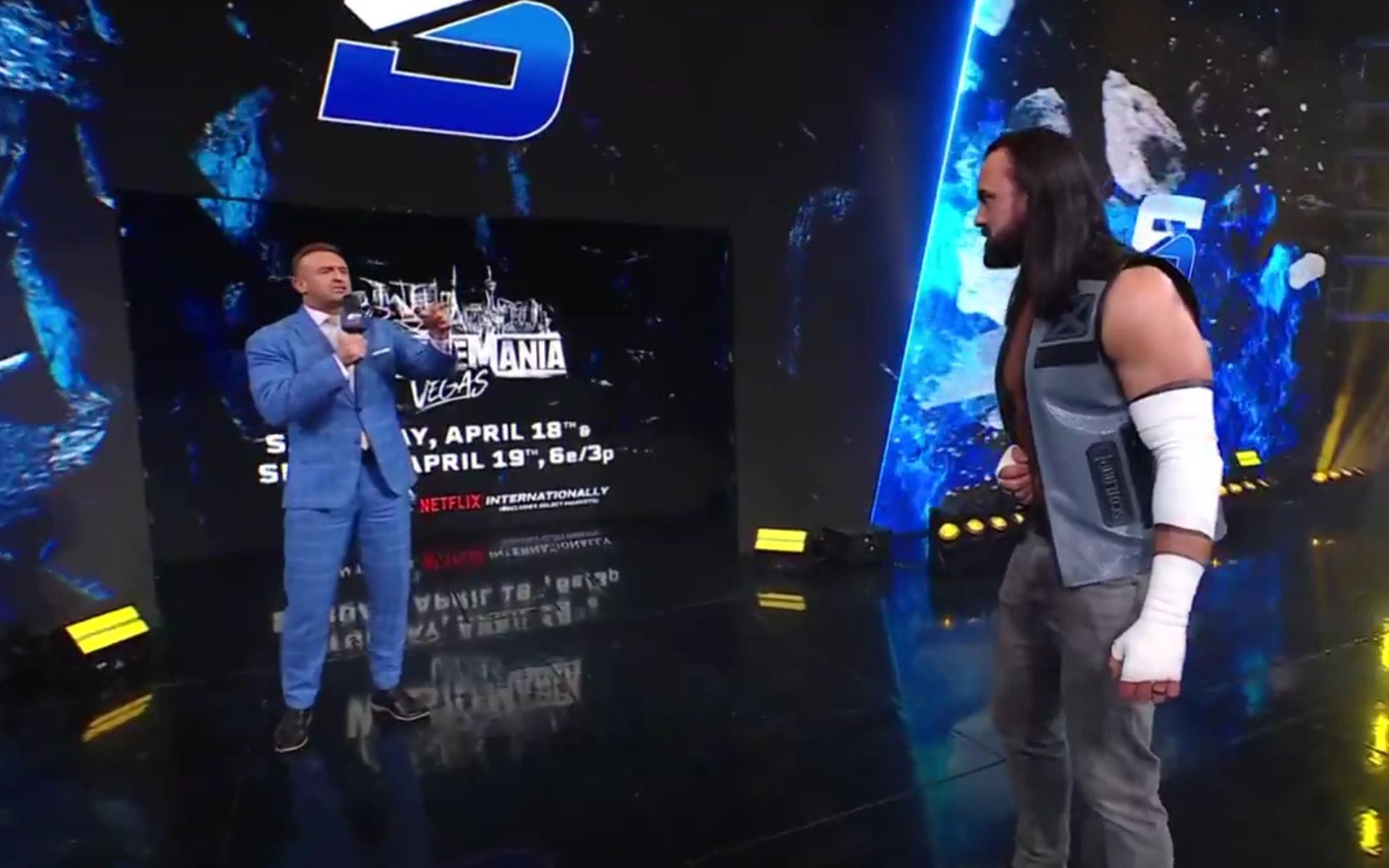 Nick Aldis makes a huge botch when announcing Drew McIntyre vs Jacob Fatu's match stipulation at WrestleMania 42