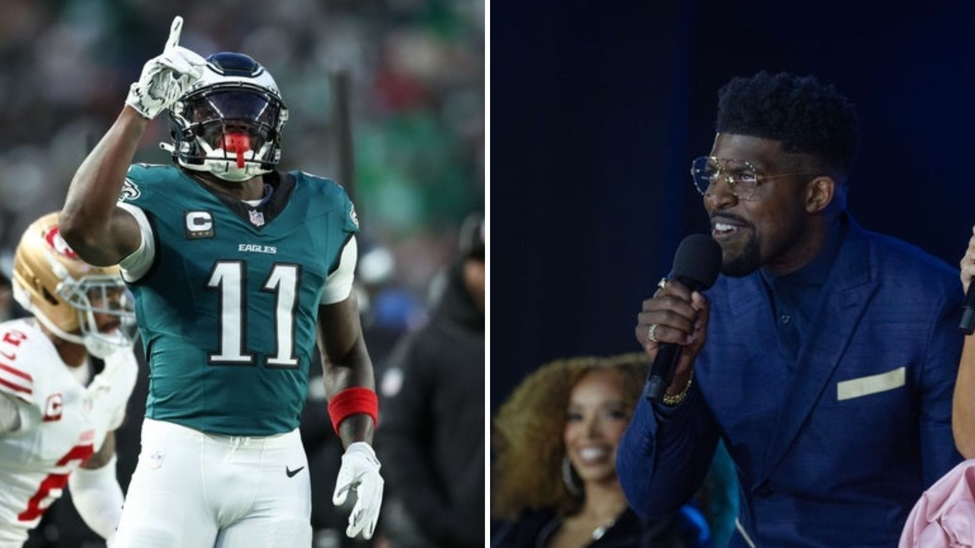 "But keeps adding fuel to the fire": NFL fans react to A.J. Brown calling out Emmanuel Acho, urging crew to stop Patriots trade rumors