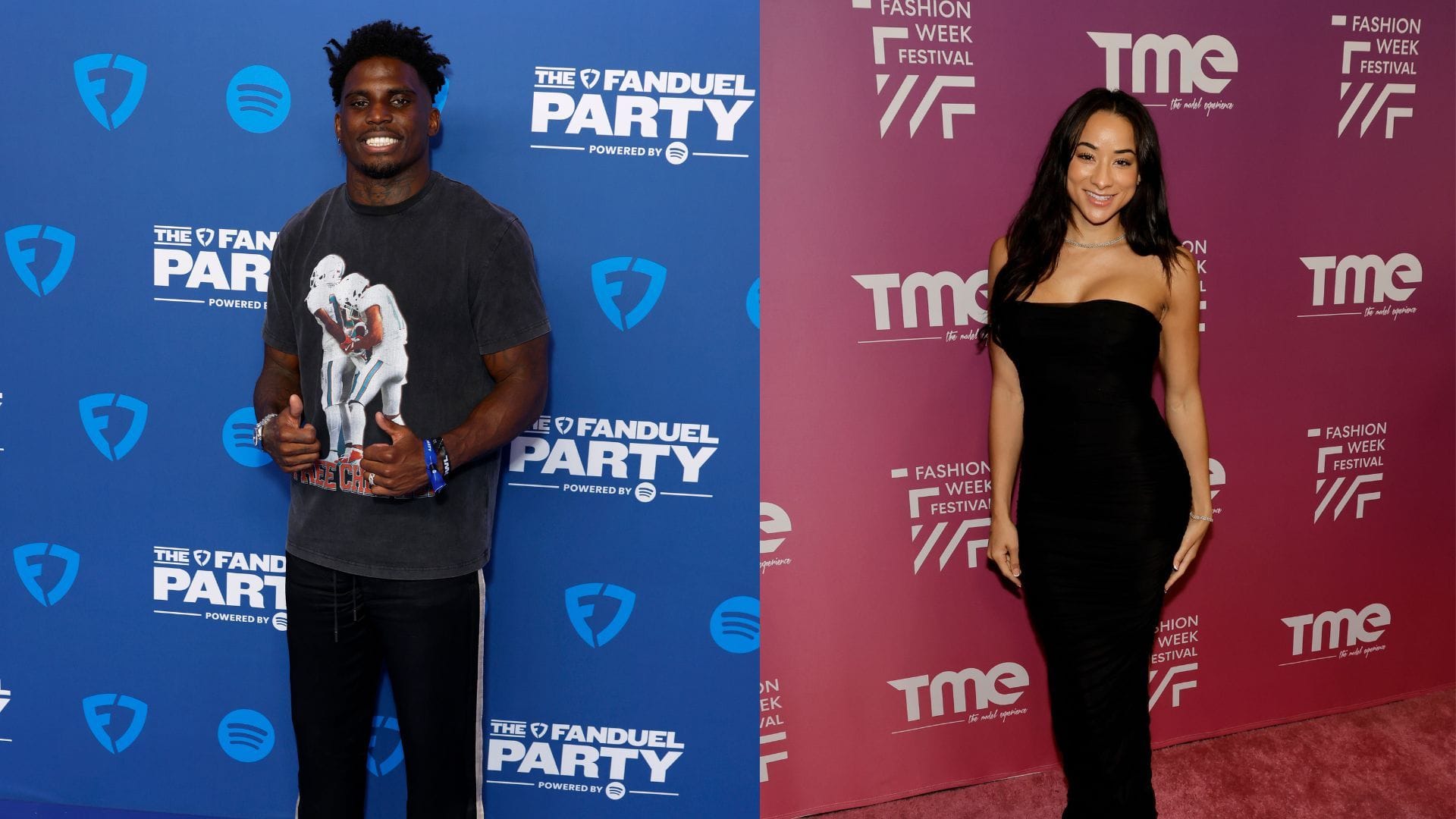 In Photos: Tyreek Hill's ex-wife Keeta Vaccaro shows off gray minidress for night out in NYC