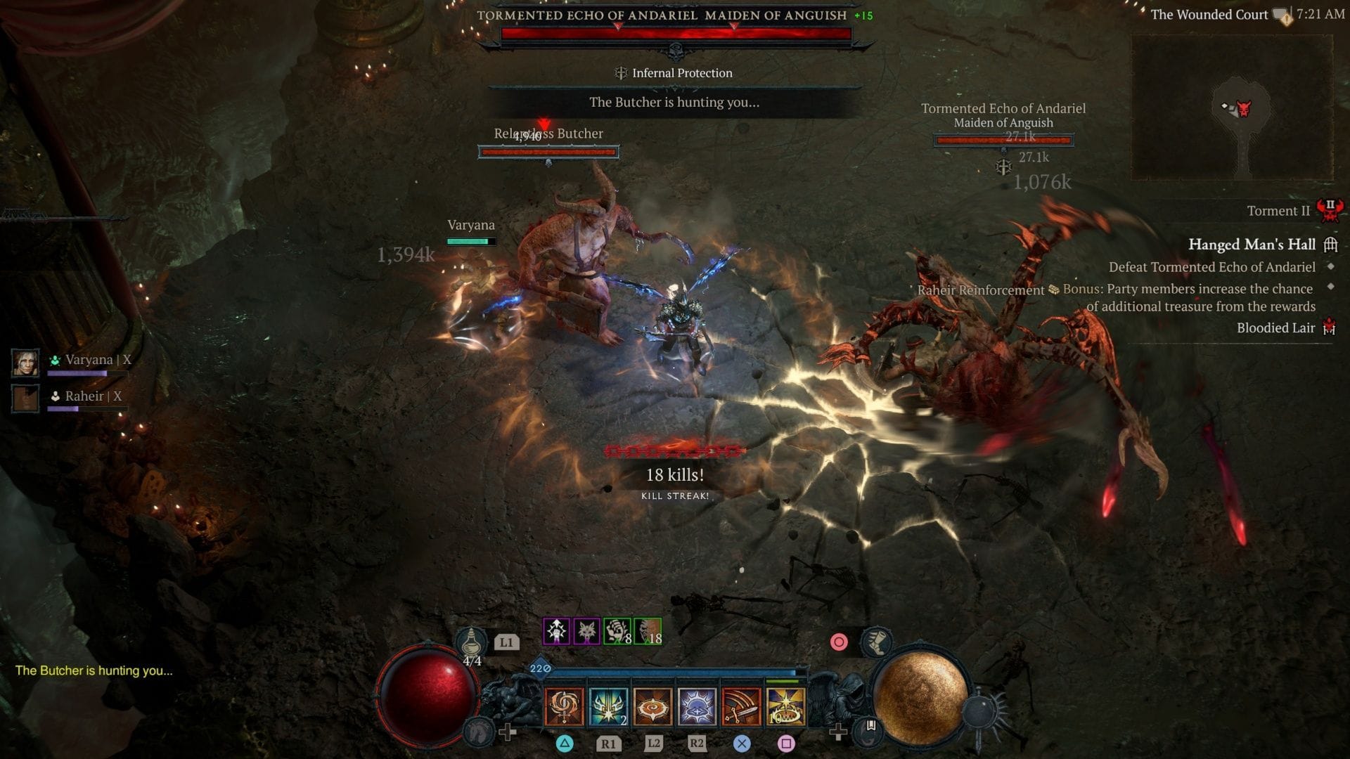 The Butcher showing up during Andariel can be proper chaotic (Image via Blizzard Entertainment)