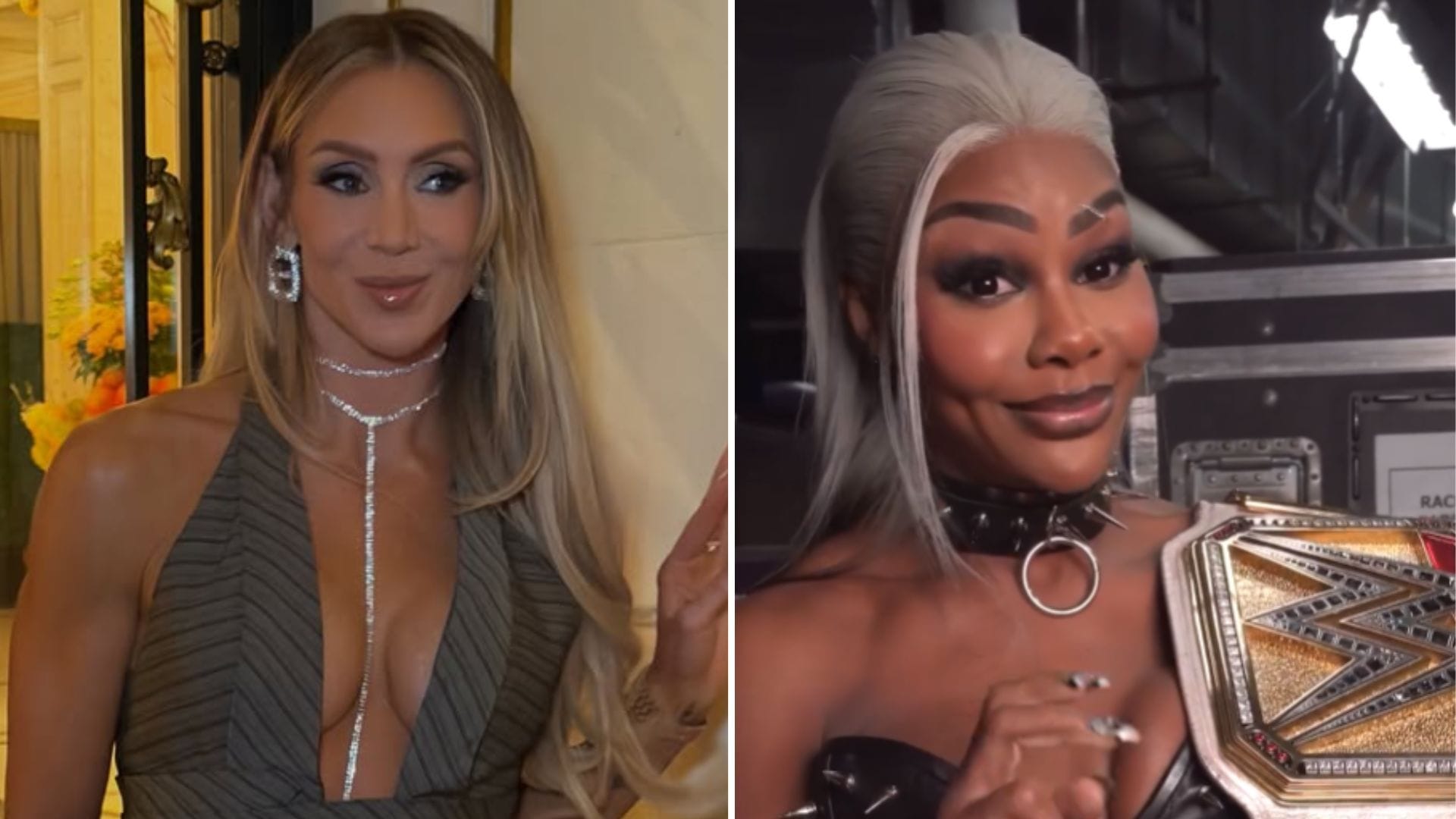 WWE champion Jade Cargill breaks character for Charlotte Flair