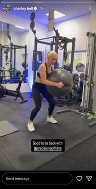 Screenshot taken from Charley Hull's Instagram story (via @charley.hull)
