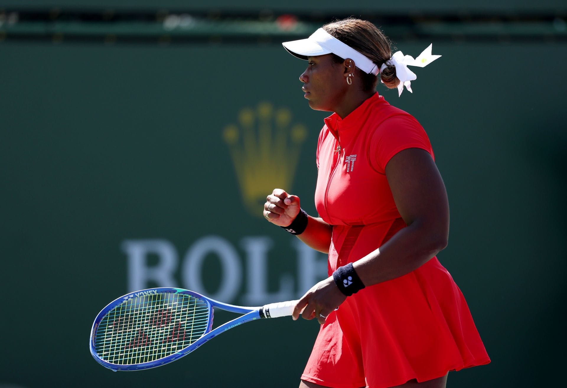 Taylor Townsend at the BNP Paribas Open 2026. (Source: Getty)