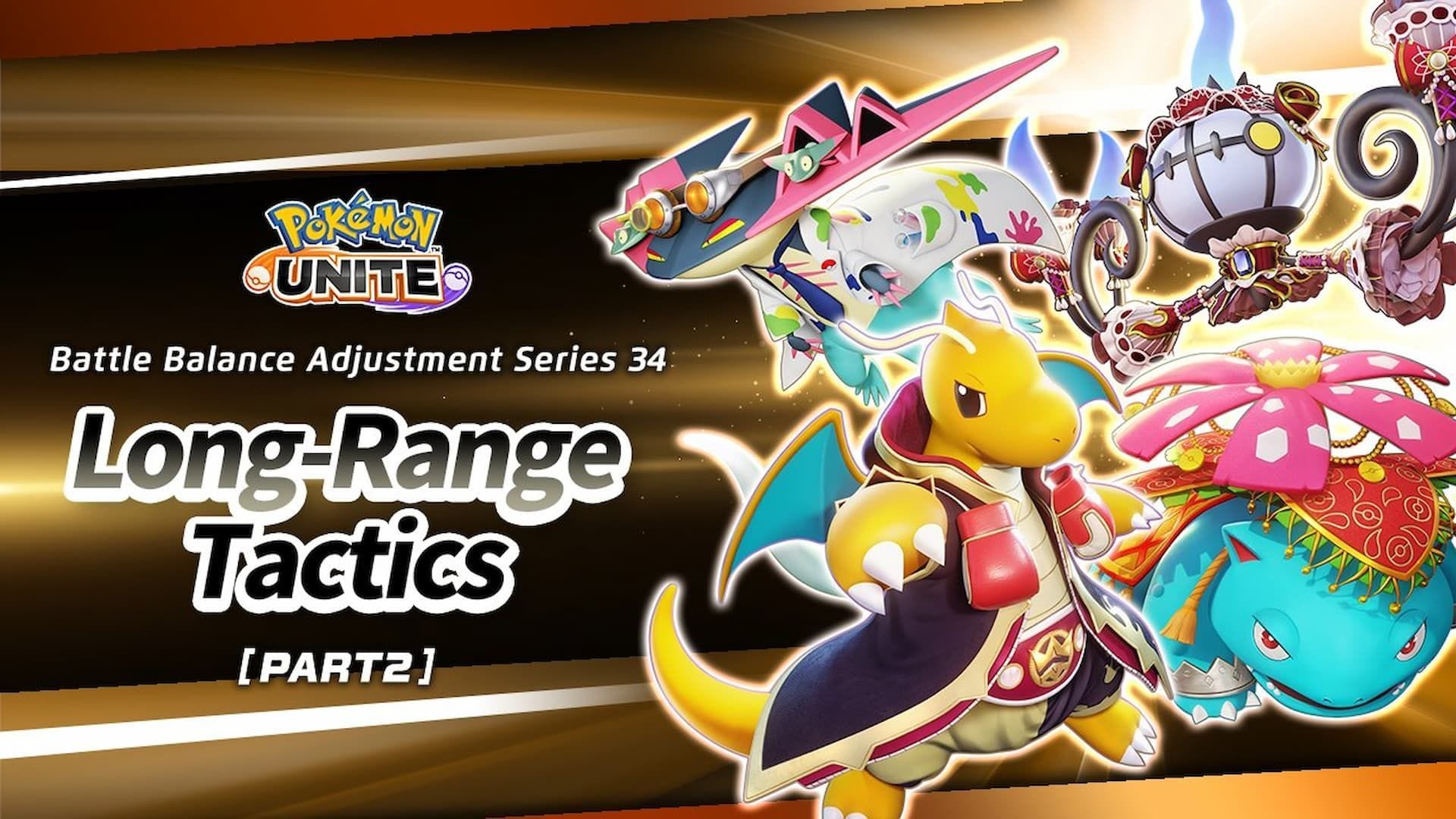 Pokemon Unite Long-Range Tactics [Part 2]: Release date, balance updates, and more