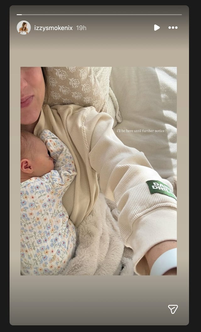 Bo Nix's wife Izzy enjoys her special moment of motherhood 2 weeks after welcoming daughter Riley