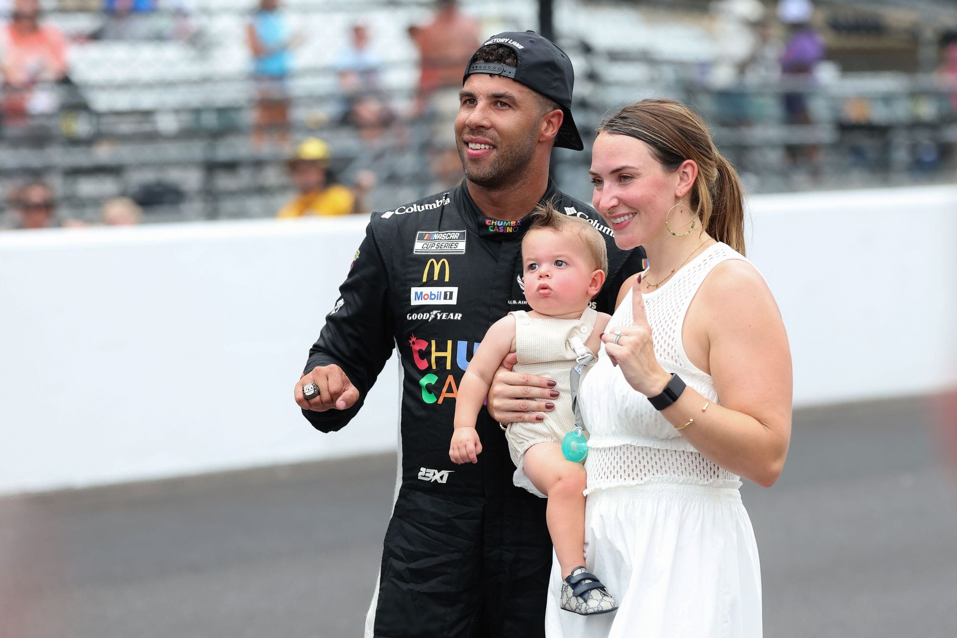 Photo: Bubba Wallace's wife Amanda drops 2-word reaction as she flaunts baby bump ahead of March due date&nbsp;