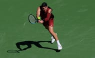 Jack Draper in action at the 2026 BNP Paribas Open in Indian Wells (Source: Getty)