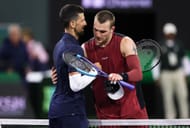Novak Djokovic (left) and Jack Draper (right) (Source: Getty)