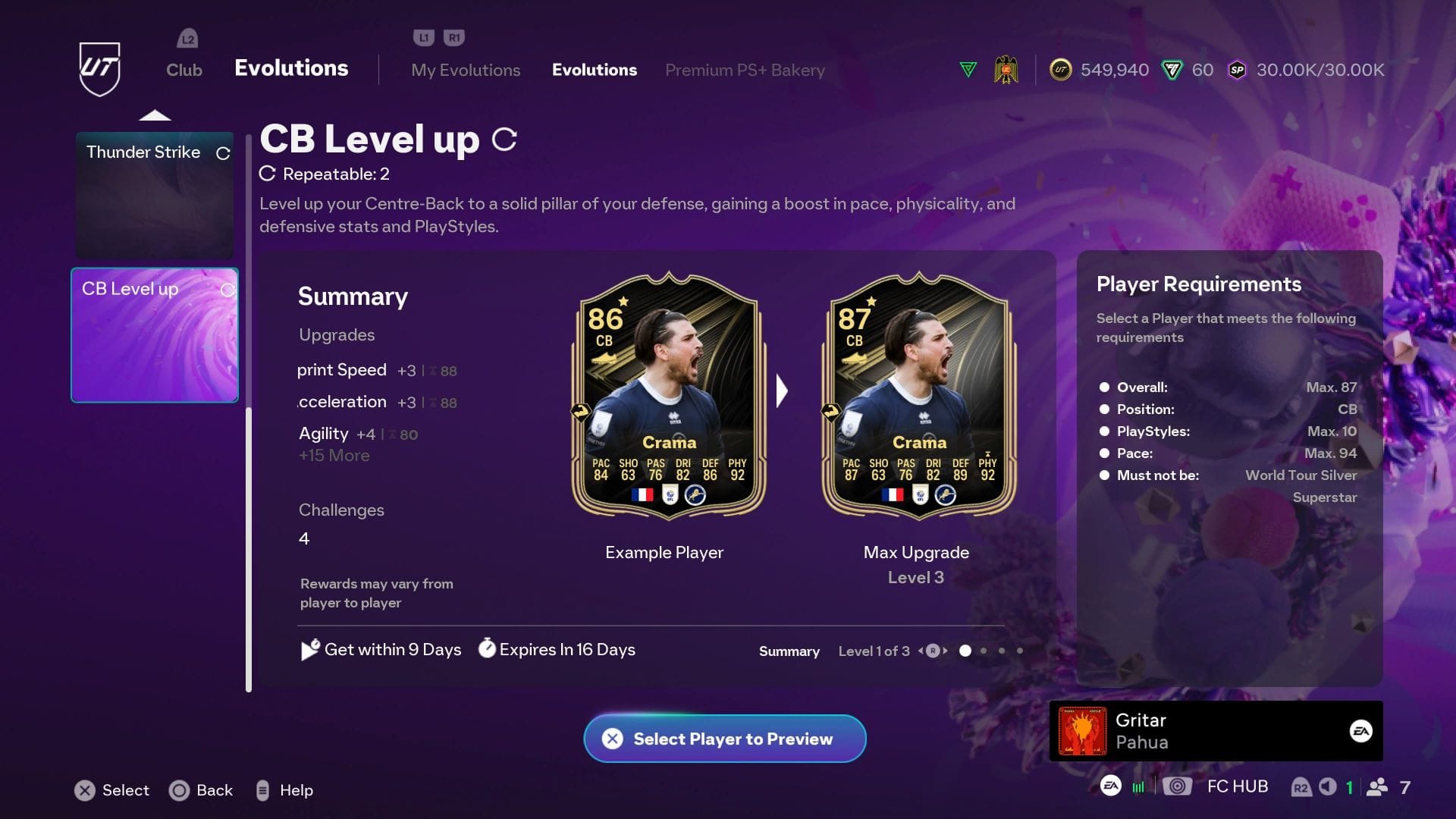 The requirements (Image via EA Sports)