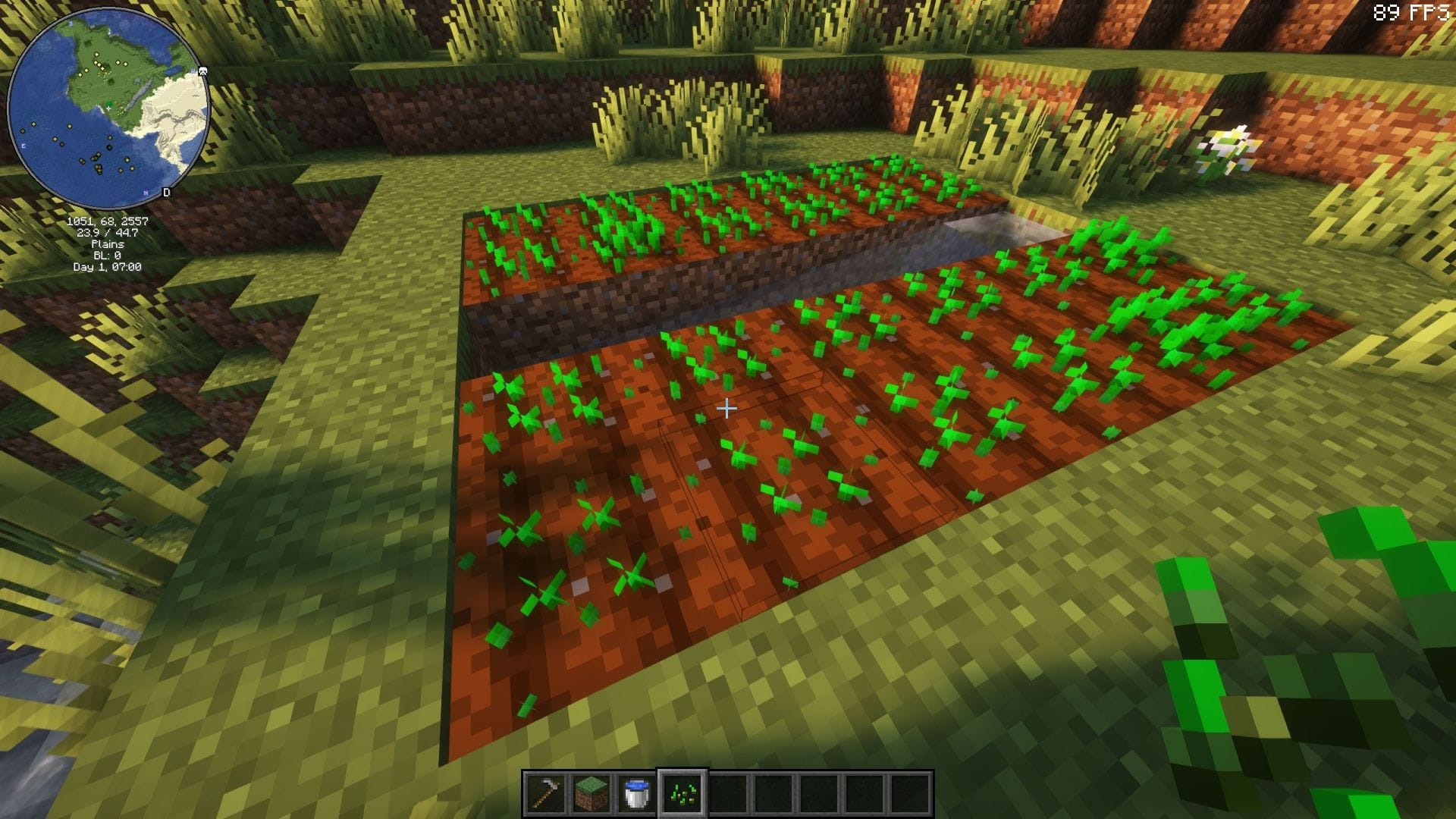 All crops in Minecraft and how long they take to grow