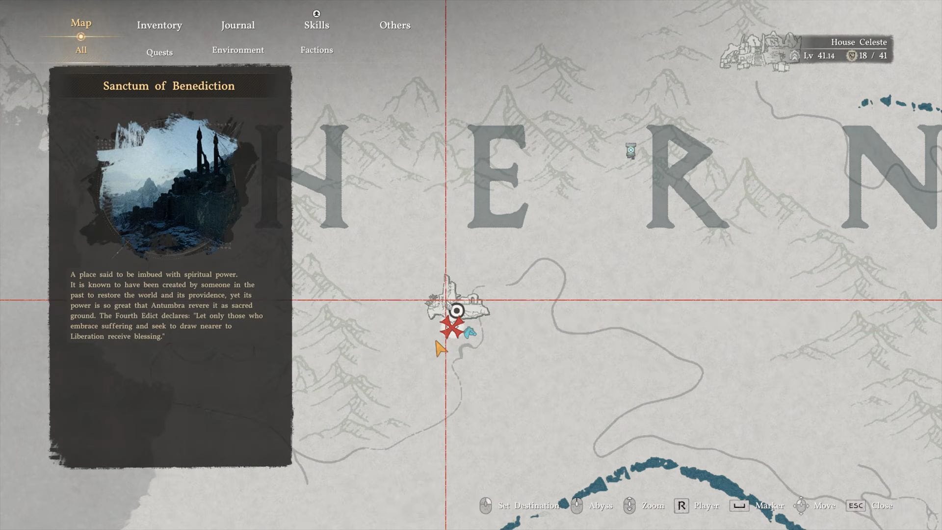 You can find the Leather Helm of the Fallen Kingdom inside the Sanctum of Benediction (Image via Pearl Abyss)