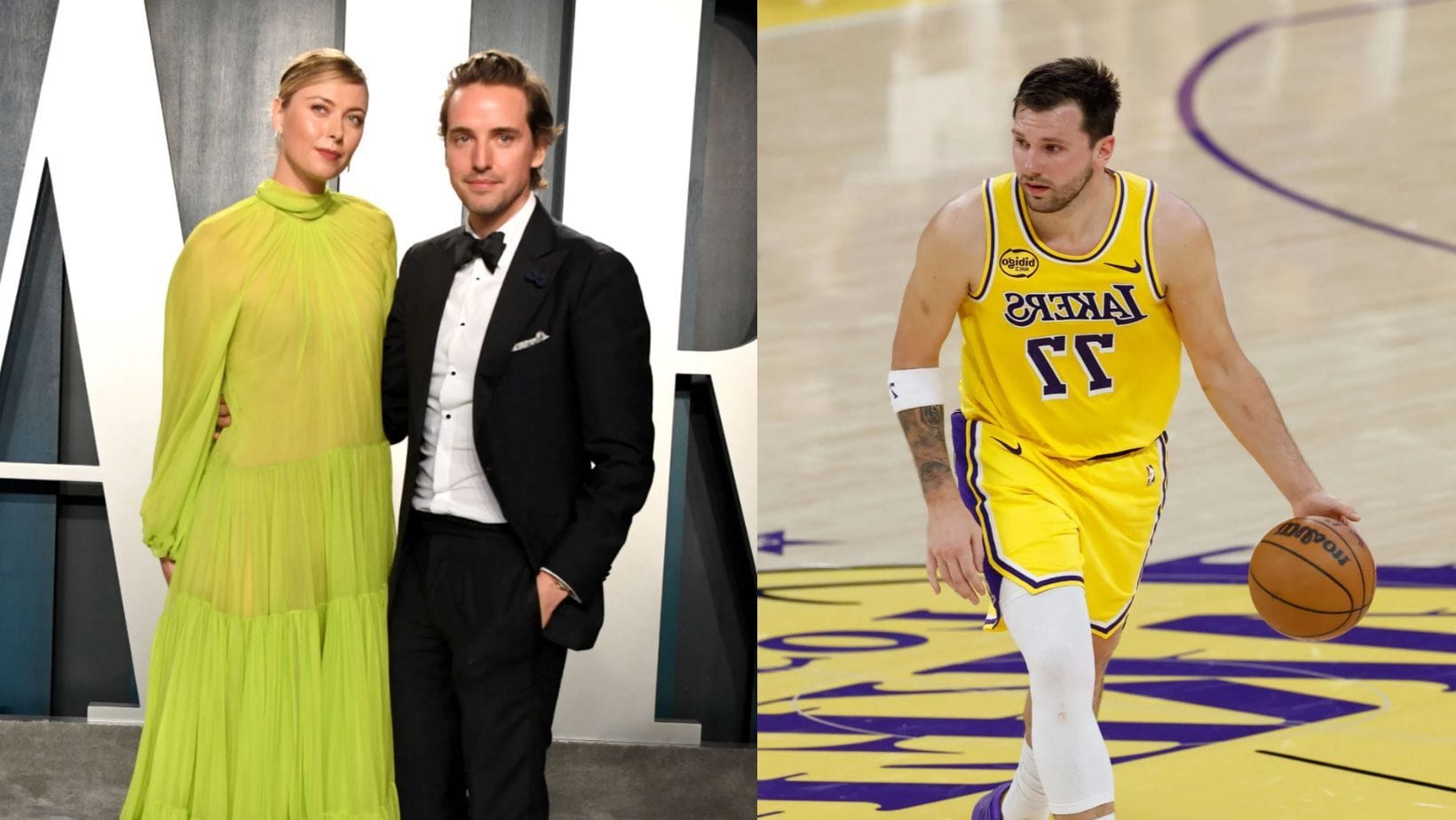 Maria Sharapova's fiancé Alexander Gilkes reacts to Russian meeting $100,000,000 Luka Doncic at Los Angeles