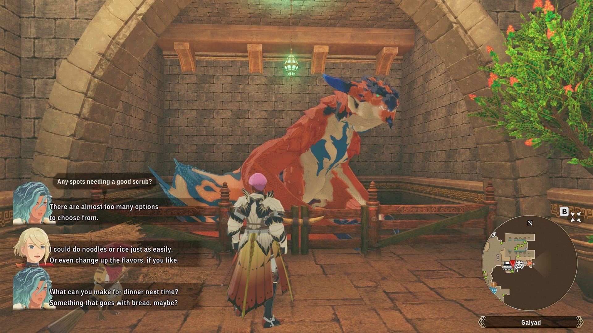 Rathalos como seu companheiro em Monster Hunter Stories 3 (Imagem via SK Gaming || Capcom)