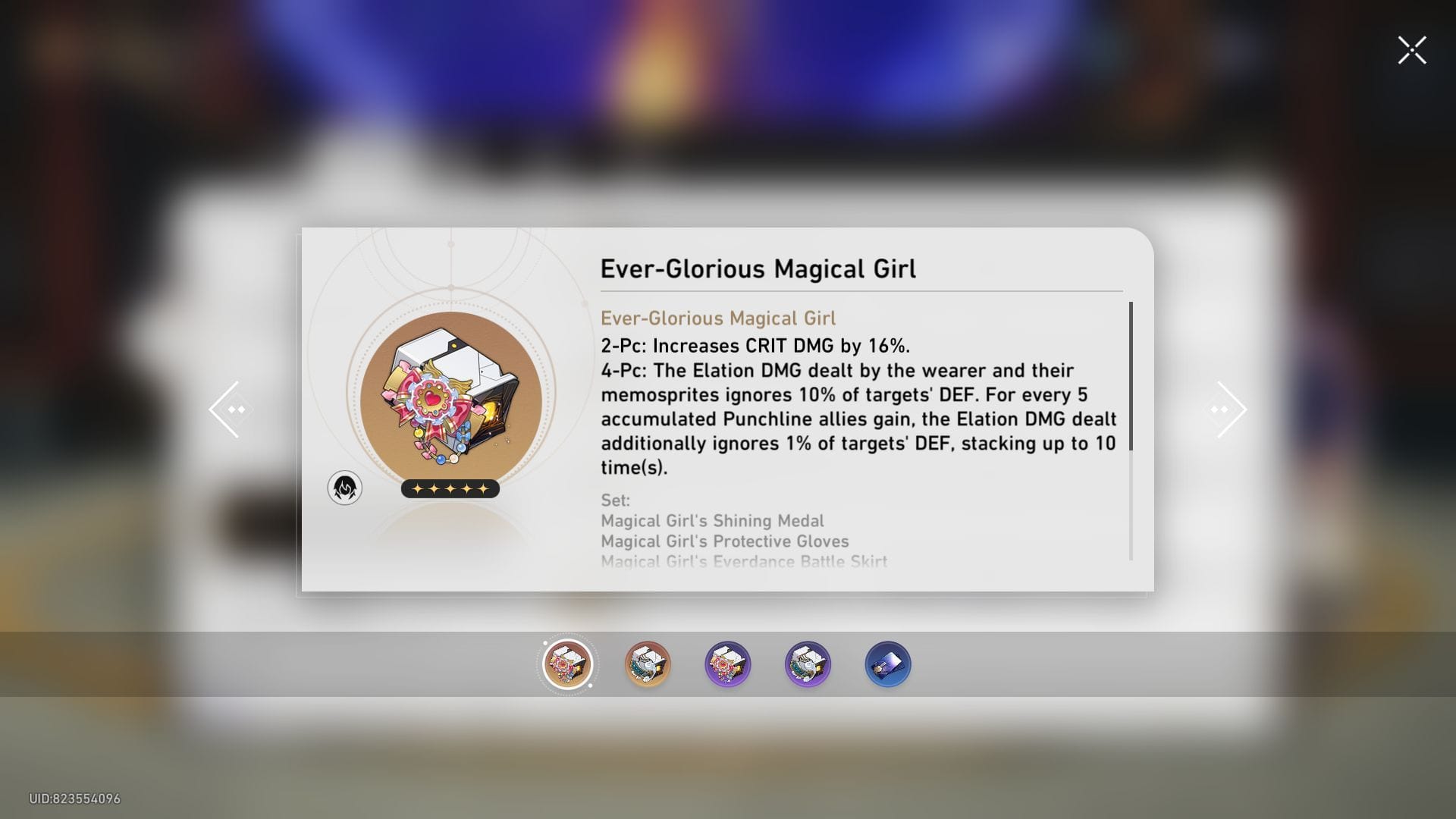 The Ever-Glorious Magical Girl set (Image via HoYoverse)