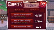 You can get Seed Packs as quest rewards (Image via Roblox)
