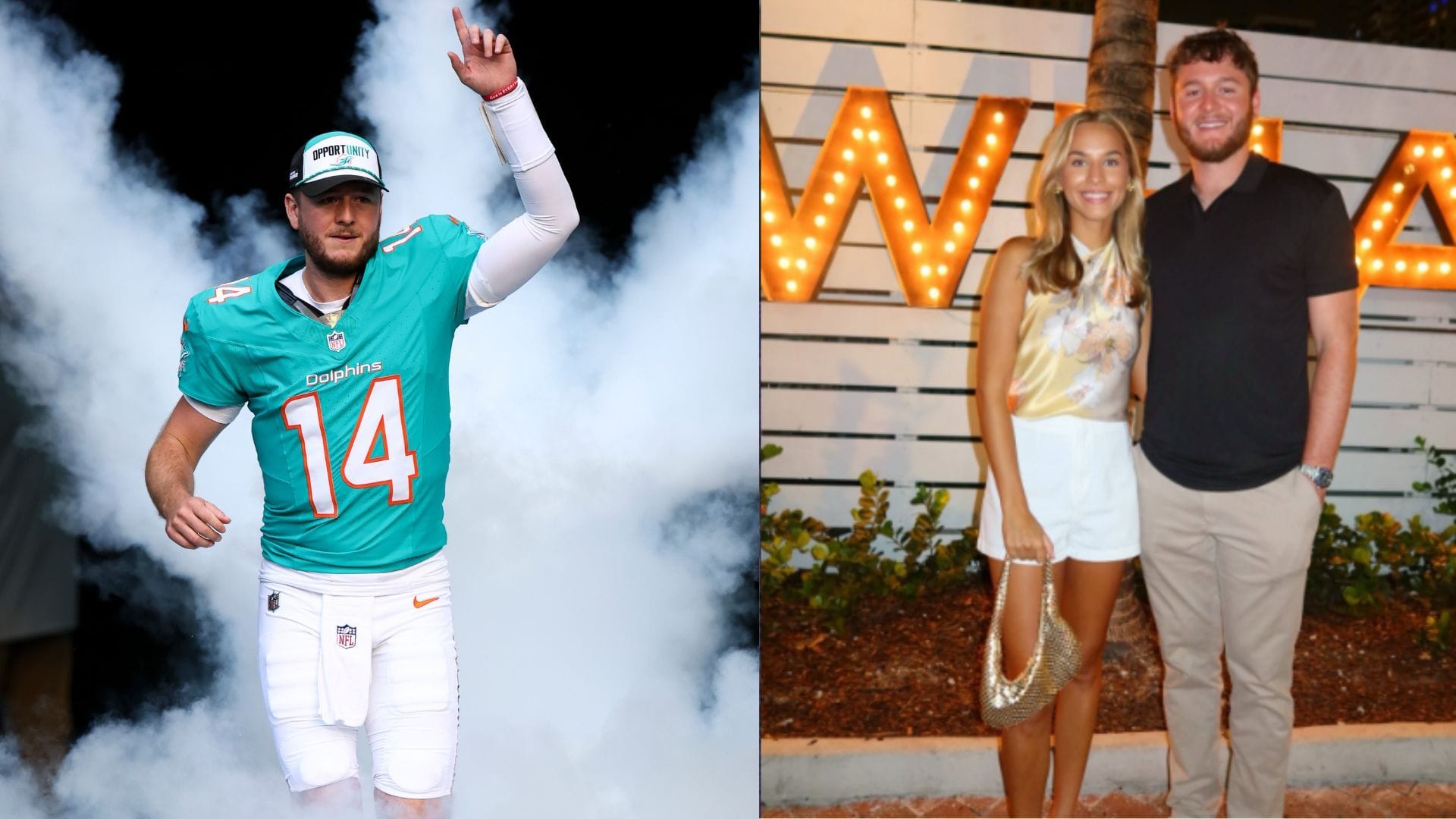 Quinn Ewers  (On December 28, 2025 in Miami Gardens, Florida. Source-  Kevin Sabitus/Getty Images) Madelyn Barnes (Image via Instagram/@madelynebarnes)