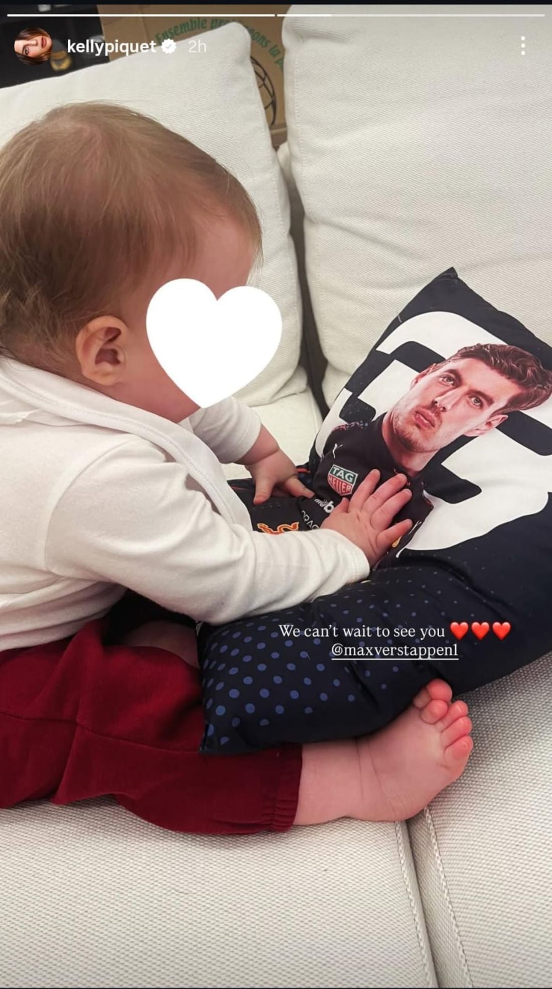 Kelly Piquet sends Max Verstappen an adorable message as the Red Bull ...