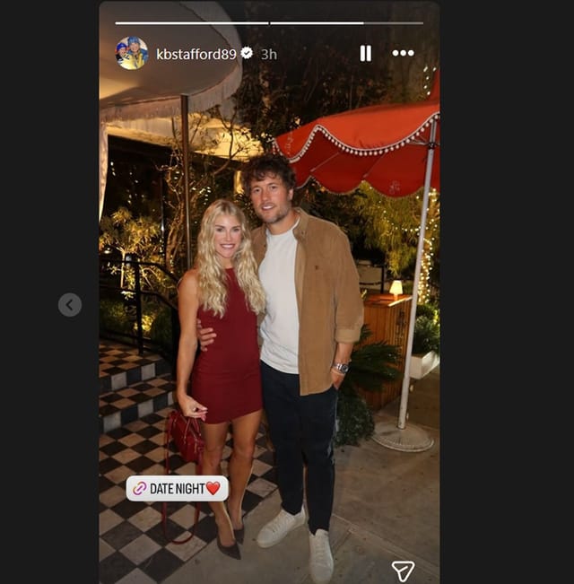 Matthew Stafford's wife Kelly /@kbstafford89