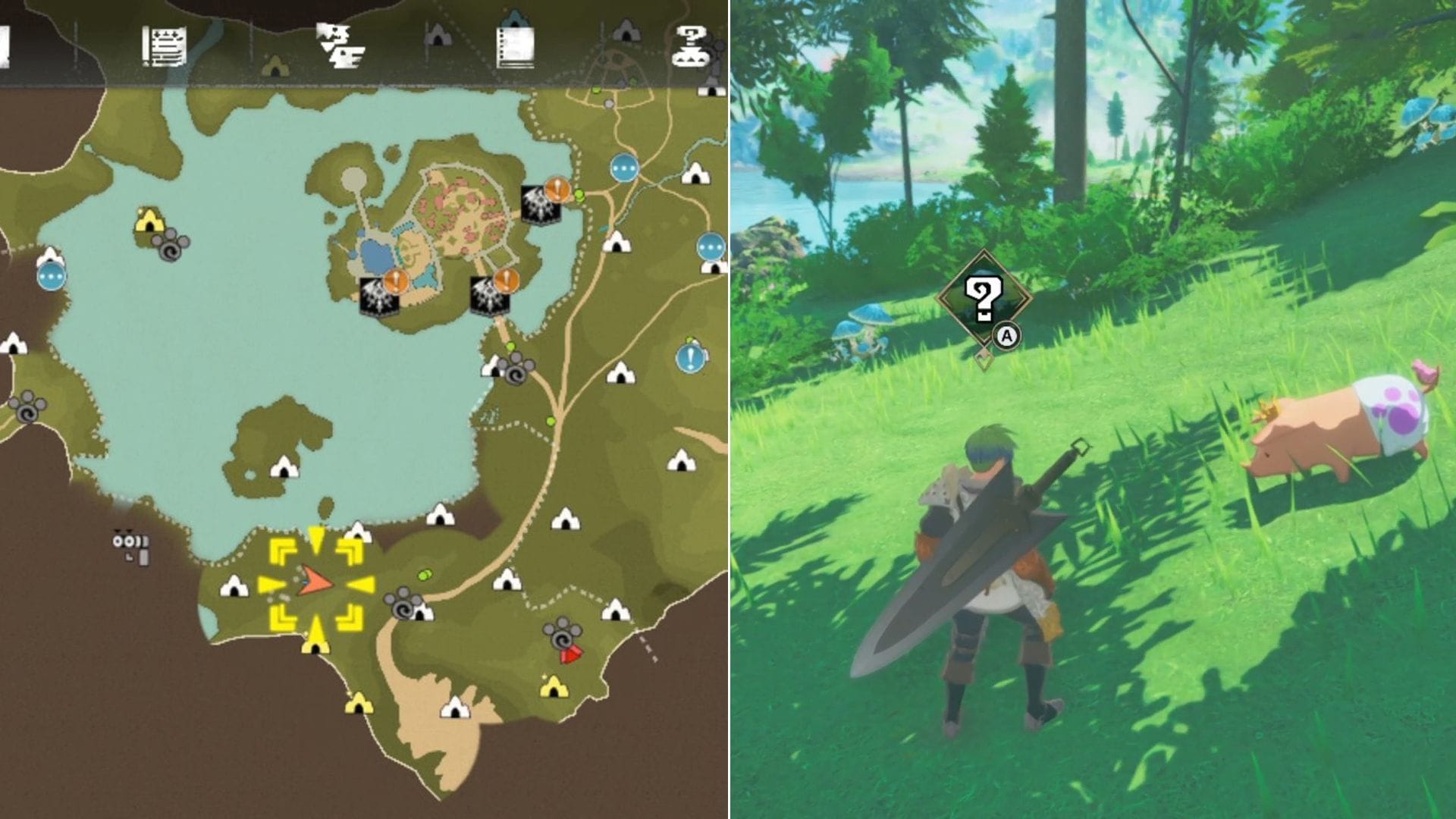 Location of the eleventh Poogie in Azuria (Image via Sportskeeda Gaming || Capcom)