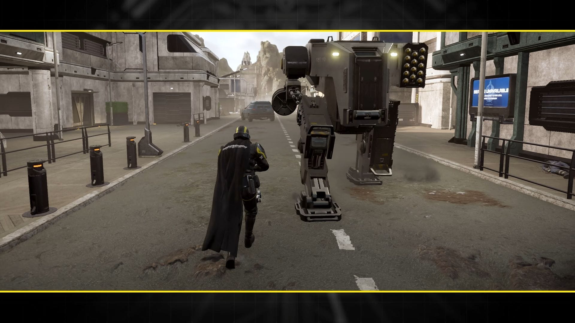 You can now run closer to Exosuits (Image via Sony)