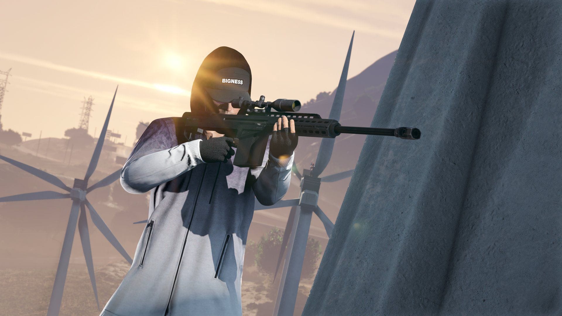 Use snipers to take down runners (Image via Rockstar Games)