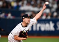 Yusei Kikuchi in action for team Japan - Source: Getty
