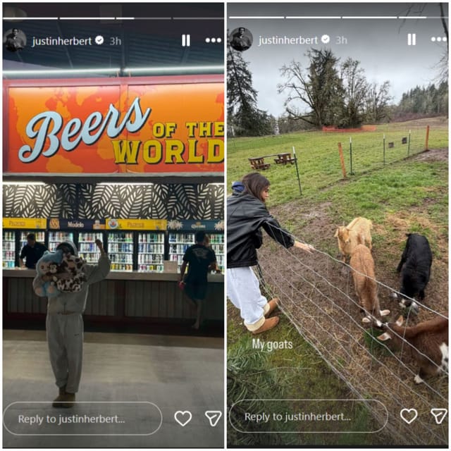 Justin Herbert drops unseen pics with GF Madison Beer/@justinherbert