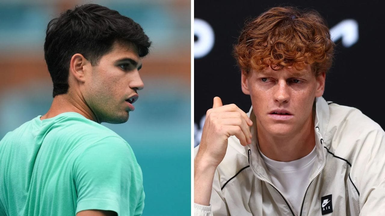 Jannik Sinner sends warning to Carlos Alcaraz as he eyes World No. 1 spot after rival's Miami Open disappointment