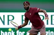 Frances Tiafoe in action at the 2026 BNP Paribas Open in Indian Wells (Source: Getty)