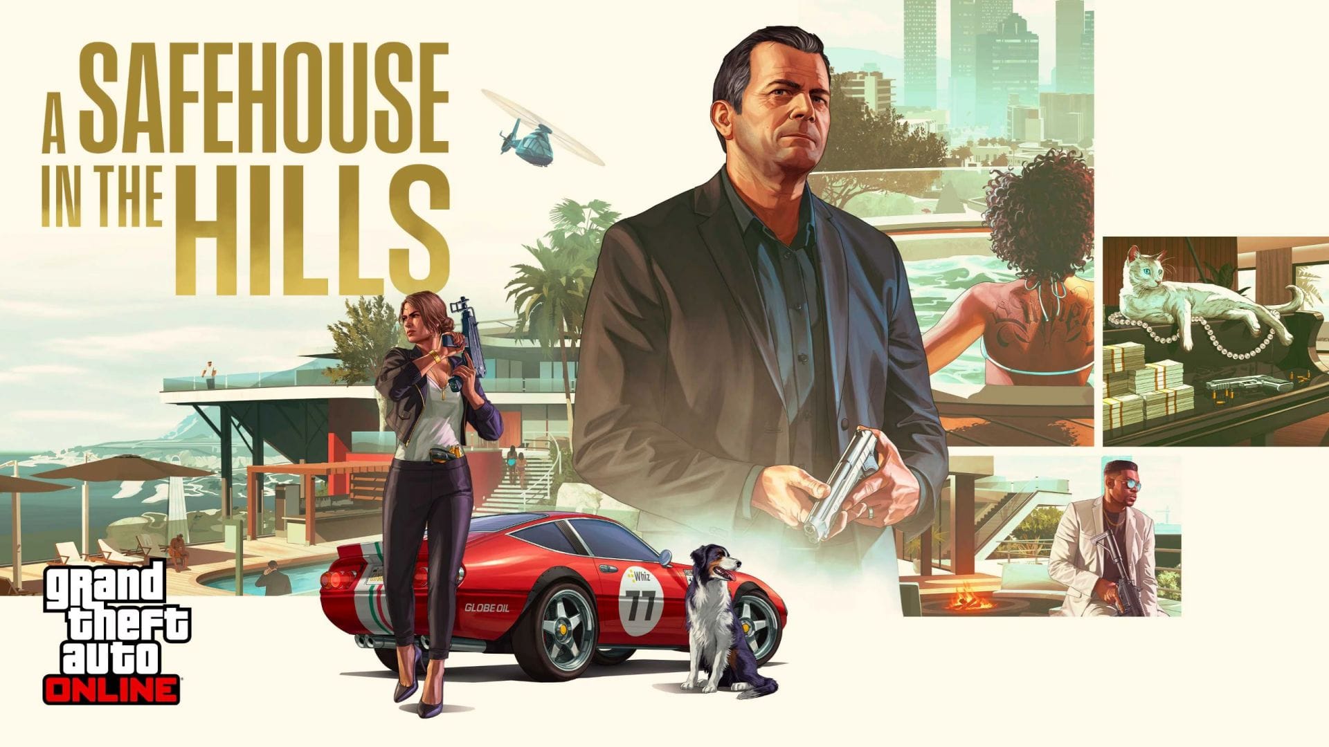 A Safehouse in the Hills is the latest DLC (Image via Rockstar Games)