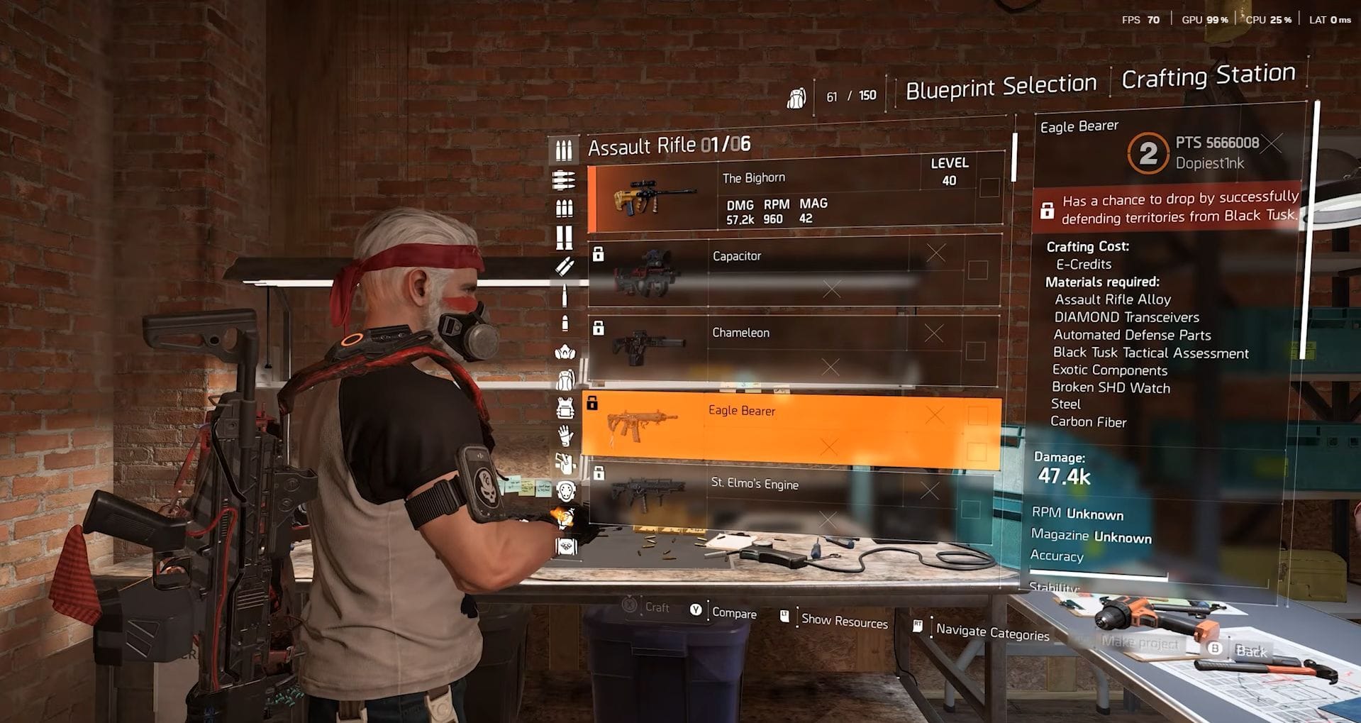 Raid weapon blueprints from Retaliation (Image via Ubisoft.RogueGoldYT)