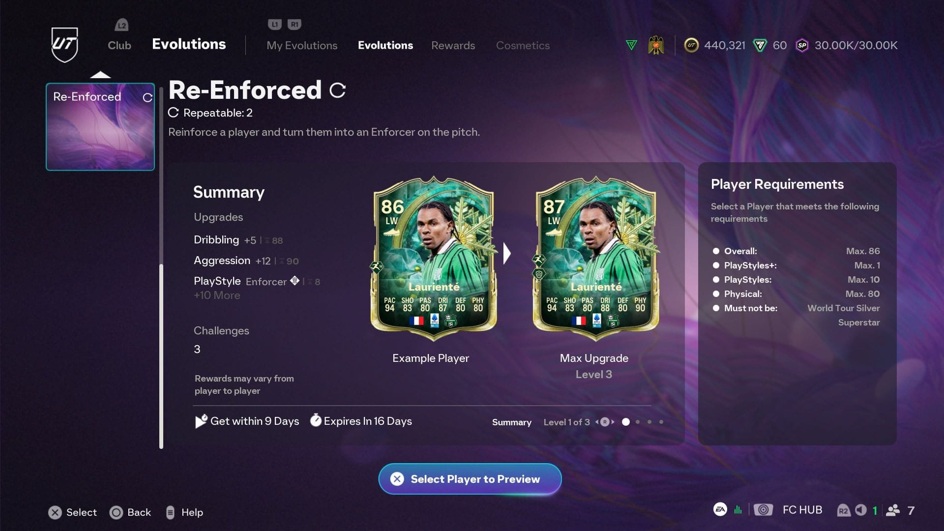 The requirements (Image via EA Sports)