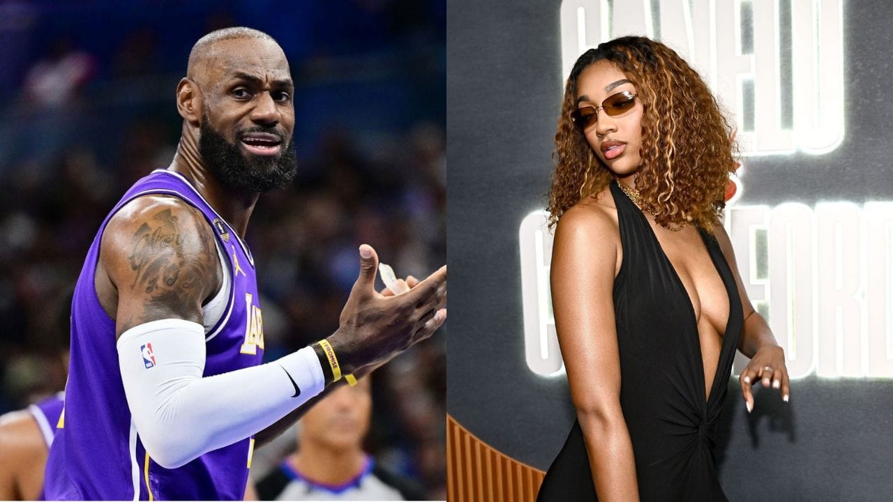 Watch: Angel Reese Trolls LeBron James With 'that ain’t our ball?' Meme During Lakers vs Magic Courtside Moment