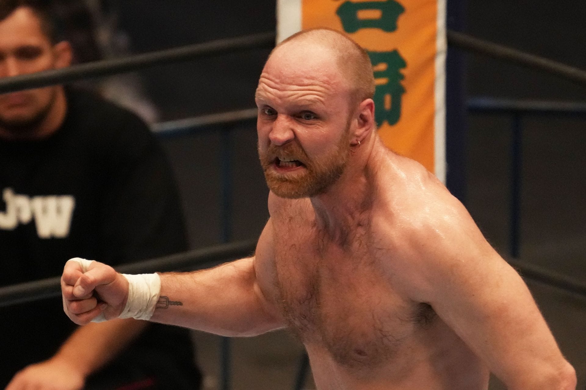 Jon Moxley (fka Dean Ambrose) involved in a skirmish on AEW Dynamite