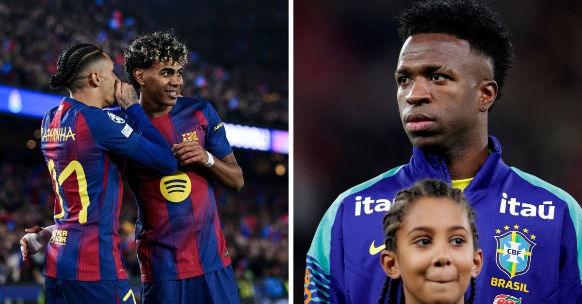 “Between Vinicius and Lamine Yamal, I’d choose Lamine” - Brazil hero who played for Barcelona makes bold claim