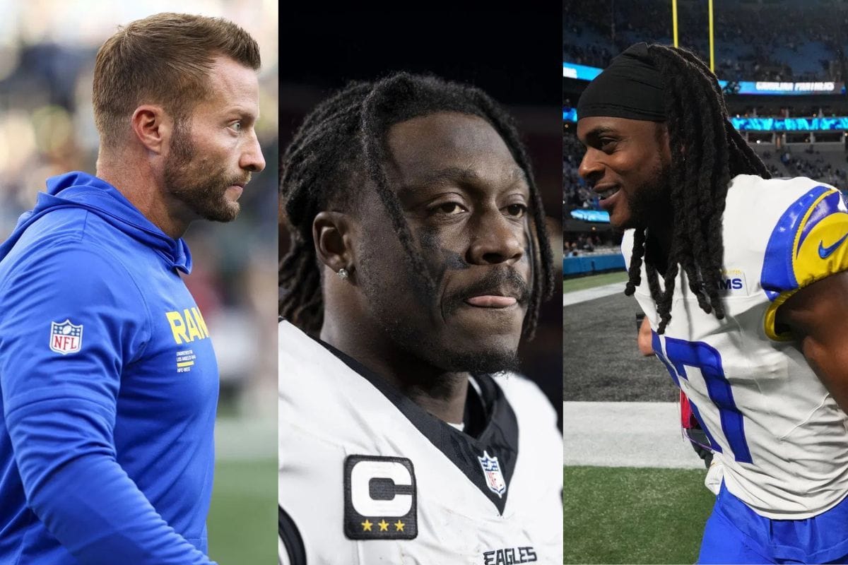 "Rams are fed up with that diva": NFL fans react to Sean McVay exploring trading Davante Adams for A. J. Brown