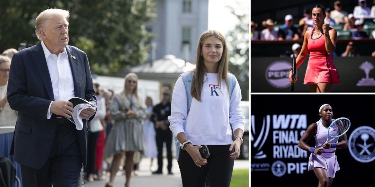 President Donald Trump's granddaughter Kai meets Aryna Sabalenka, rooting for her over Ameirca's own Coco Gauff to win Miami Open