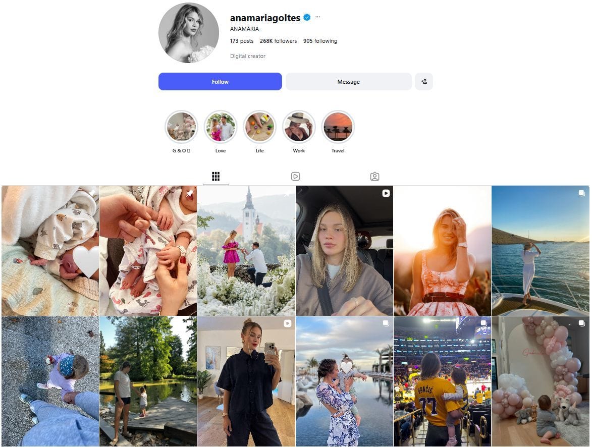 Anamaria Goltes' Instagram account - (Image via Instagram/@anamariagoltes)