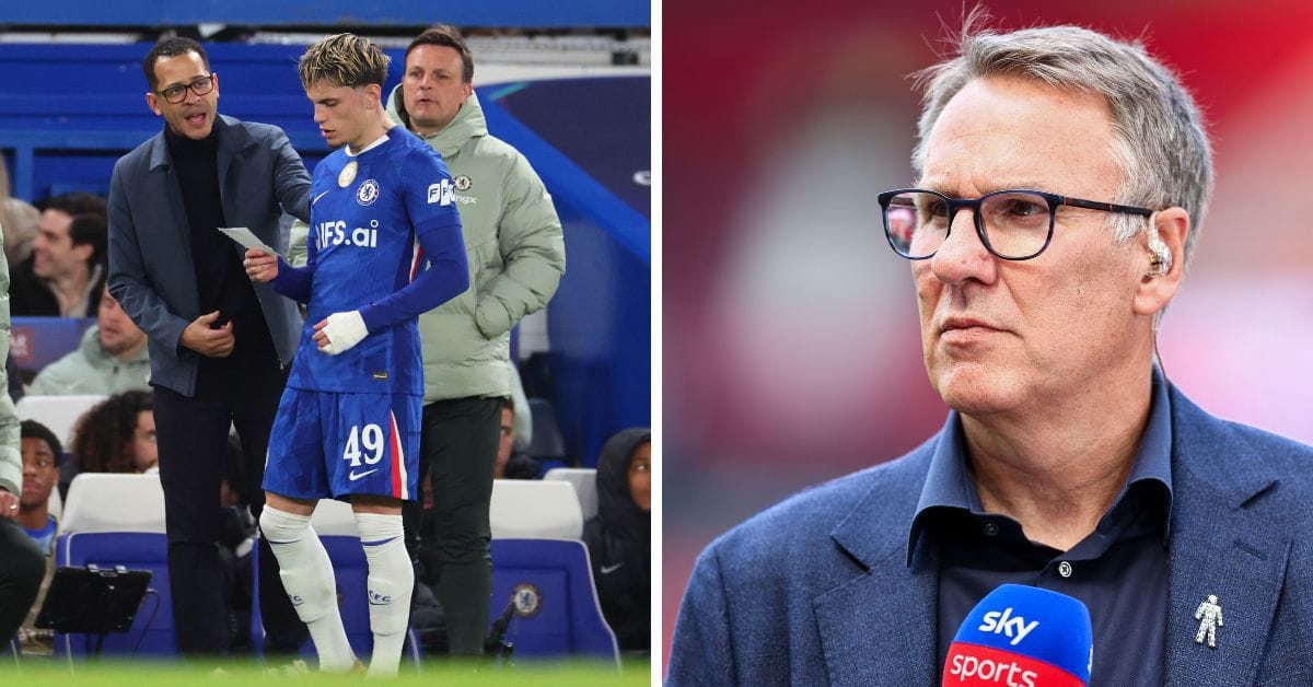 Paul Merson makes feelings clear about Chelsea manager Liam Rosenior passing on tactics on a piece of paper while trailing PSG 8-2