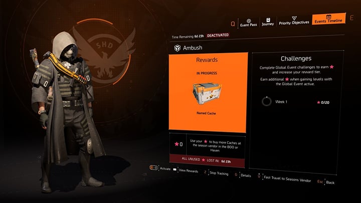 All weekly challenges for the Ambush global event in The Division 2 ...